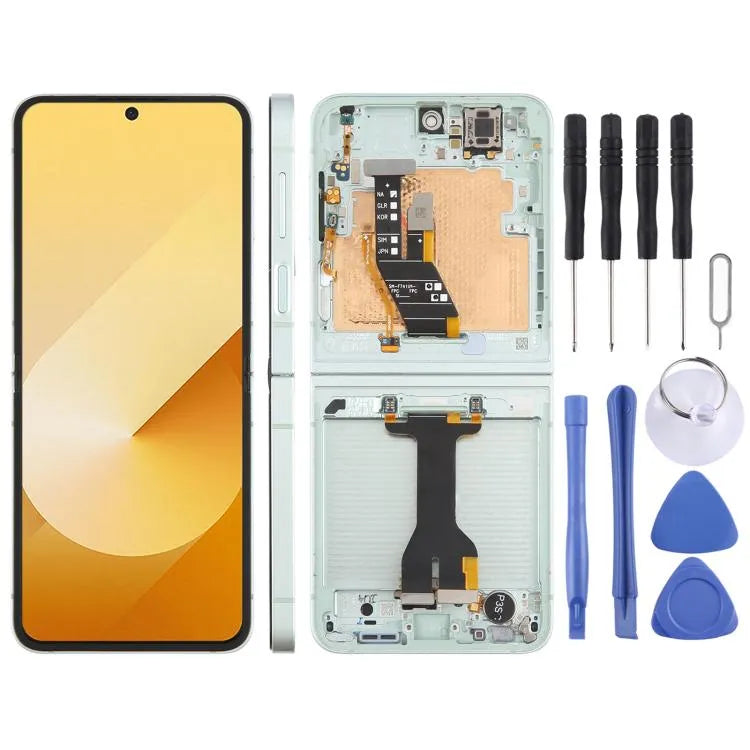Origineel LCD-scherm met digitizer en frame voor Samsung Galaxy Z Flip6 SM-F741B (groen)