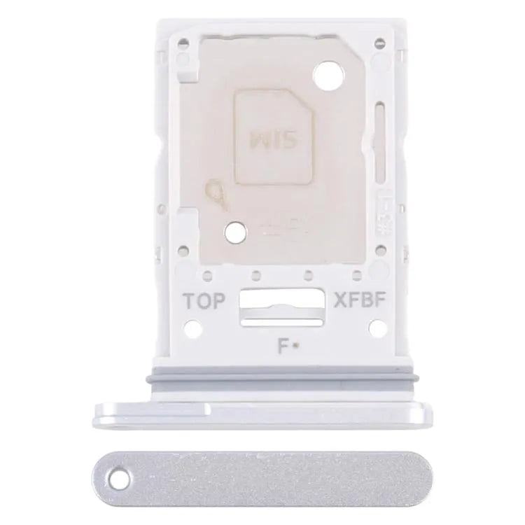 Originele SIM-kaartlade + Micro SD-kaartlade voor Samsung Galaxy Tab S10 FE+ SM-X626 (zilver)