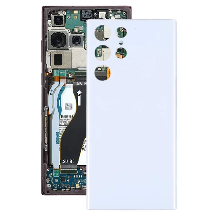 Voor Samsung Galaxy S22 Ultra Batterij Achterkant (Wit)
