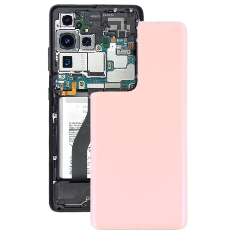 Voor Samsung Galaxy S21 Ultra 5G batterij achterkant (roze)