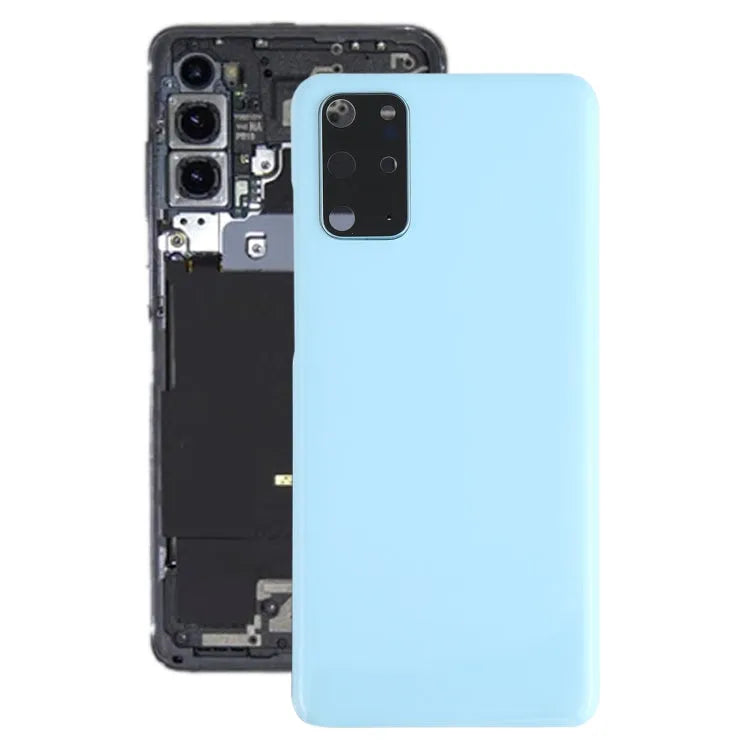 Batterijachterklep met cameralensframe voor Samsung Galaxy S20+ (blauw)