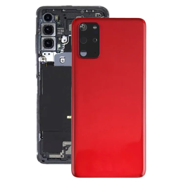 Batterijachterklep met cameralensframe voor Samsung Galaxy S20+ (rood)