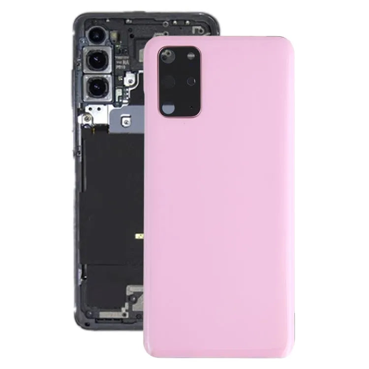 Batterijachterklep met cameralensframe voor Samsung Galaxy S20+ (roze)