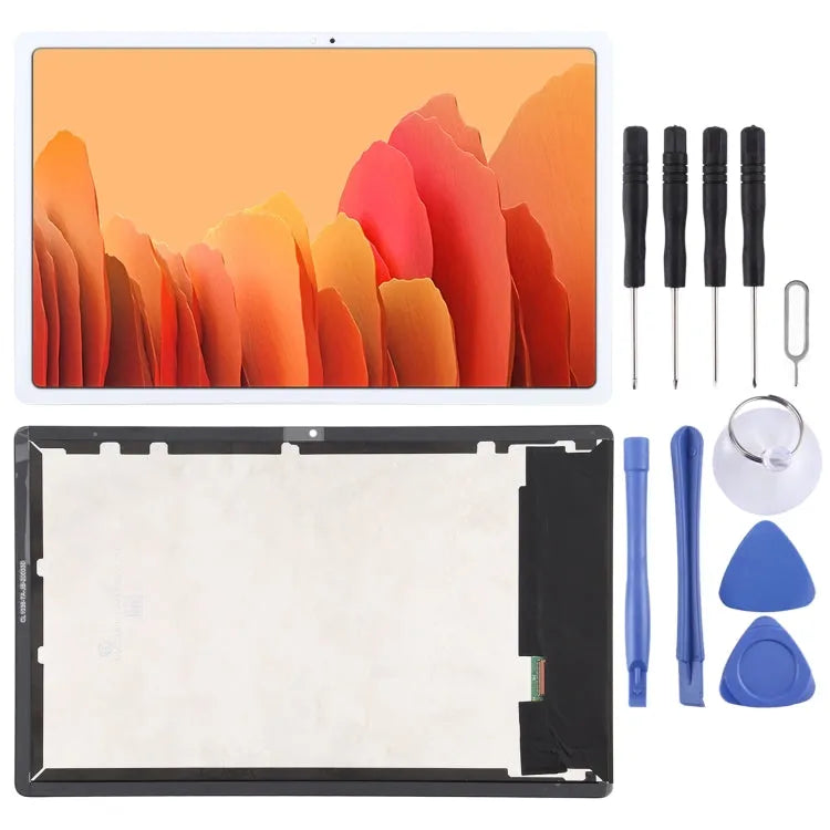 Origineel LCD-scherm voor Samsung Galaxy Tab A7 10,4 inch (2020) SM-T500 met Digitizer Volledige montage (wit)