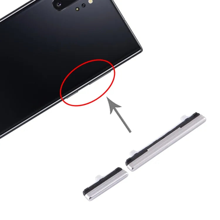 Voor Samsung Galaxy Note10+ Power-knop en volumeknop (zilver)