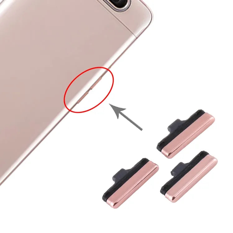 Voor Samsung Galaxy A80 Aan / uit-knop en volumeknop (goud)