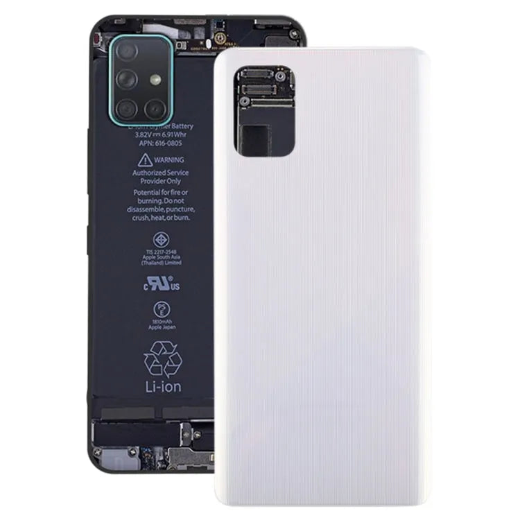 Voor Galaxy A71 originele batterij achterkant (wit)