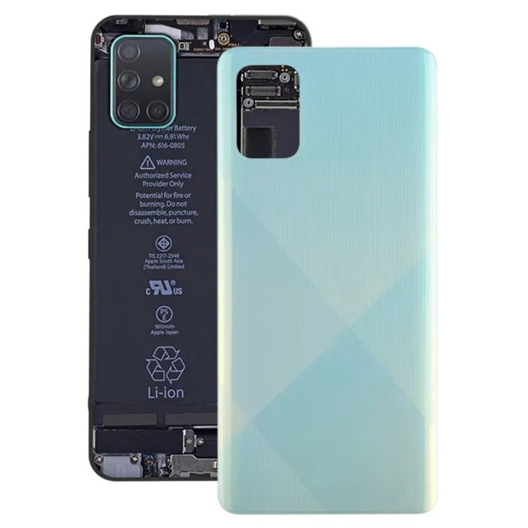 Voor Galaxy A71 originele batterij achterkant (blauw)