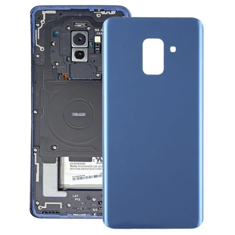 Voor Galaxy A8 (2018) / A530 achterkant (blauw)
