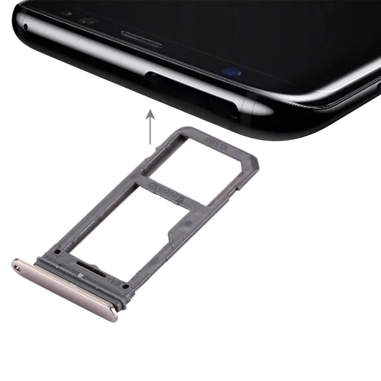 Voor Galaxy S8 SIM-kaartlade + Micro SD-lade (goud)