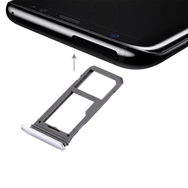 SIM-kaartlade + Micro SD-lade voor Galaxy S8 (zilver)