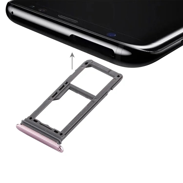 Voor Galaxy S8 SIM-kaartlade + Micro SD-lade (roze)