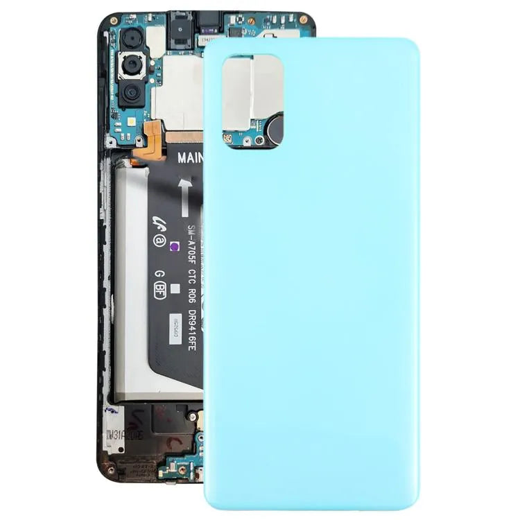 Voor Samsung Galaxy A71 4G SM-A715F Achterkant (Blauw)