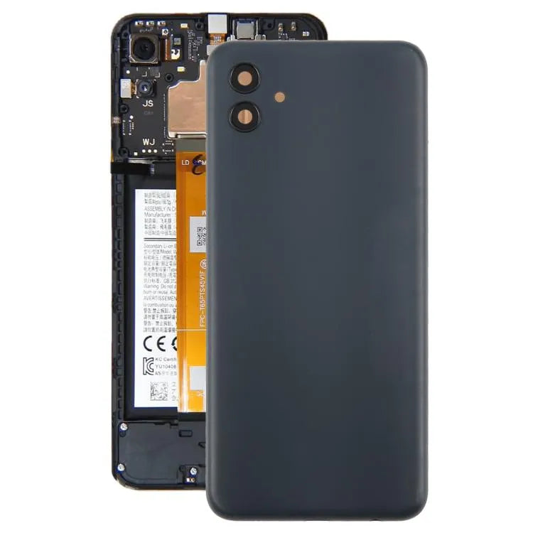 Batterijachterklep met cameralensframe voor Samsung Galaxy A04 SM-A045F (grijs)
