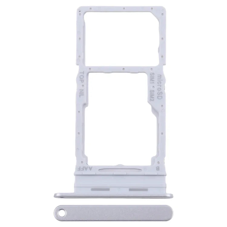 Voor Samsung Galaxy A16 5G SM-A166B Originele SIM-kaartlade + SIM-kaartlade / Micro SD-kaartlade (zilver)