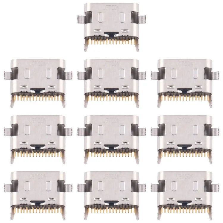 Voor Samsung Galaxy A05 SM-A055F 10 stuks originele oplaadpoortconnector