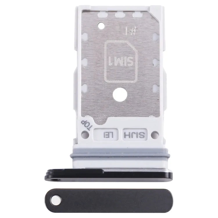Voor Samsung Galaxy S22 Ultra 5G SM-S908B Originele simkaarthouder + simkaarthouder (gitzwart)