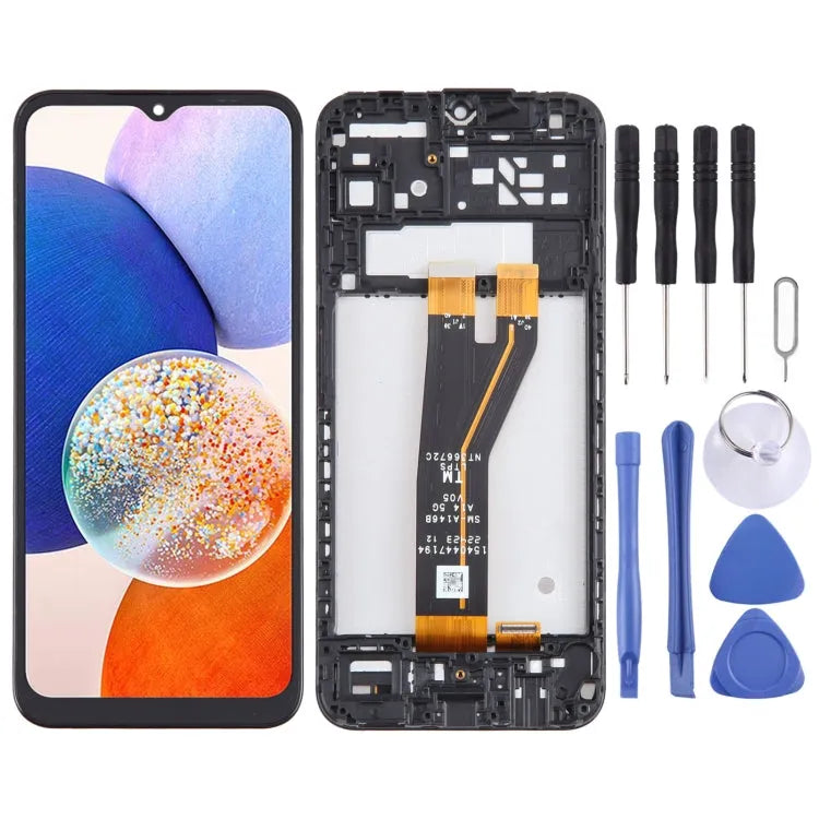 Voor Samsung Galaxy A14 5G SM-A146B OEM LCD-scherm Digitizer volledige montage met frame