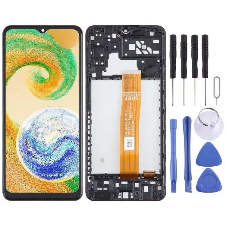 Voor Samsung Galaxy A04S SM-A047 OEM LCD-scherm Digitizer volledige montage met frame