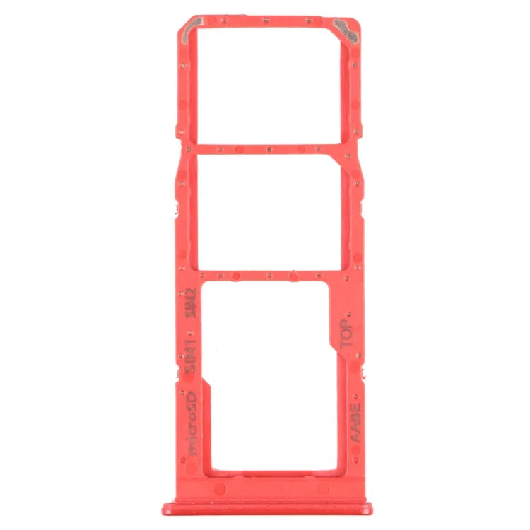 Voor Samsung Galaxy A12 SM-A125 SIM-kaartlade + SIM-kaartlade + Micro SD-kaartlade (rood)