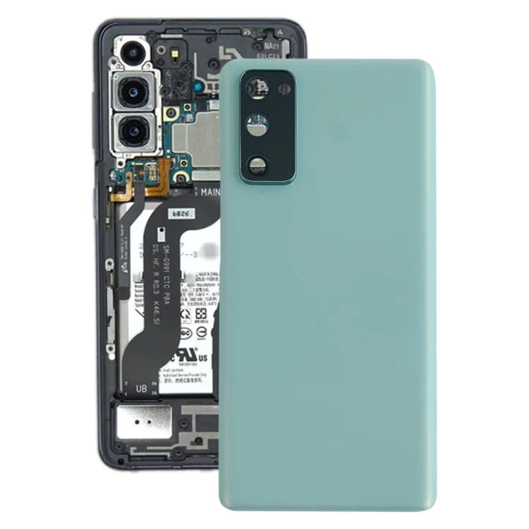 Batterijachterklep met cameralensframe voor Samsung Galaxy S20 FE (blauw)
