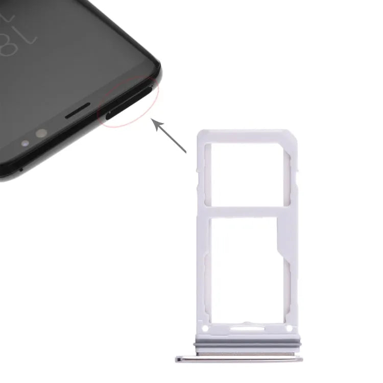 Voor Galaxy S8 / S8+ 2 SIM-kaartlade / Micro SD-kaartlade (Goud)