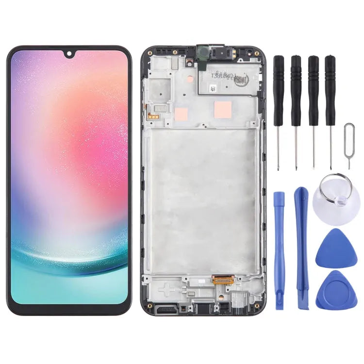 Voor Samsung Galaxy A24 4G SM-A245F Originele LCD-scherm Digitizer volledige montage met frame
