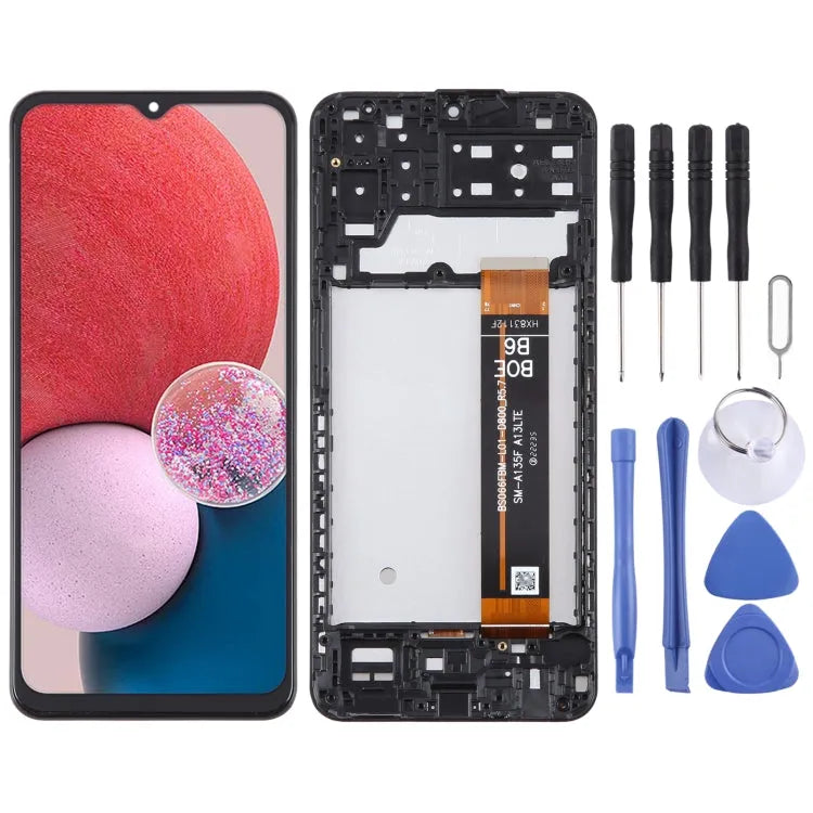 Origineel LCD-scherm voor Samsung Galaxy A13 SM-A137F Digitizer Volledige montage met frame