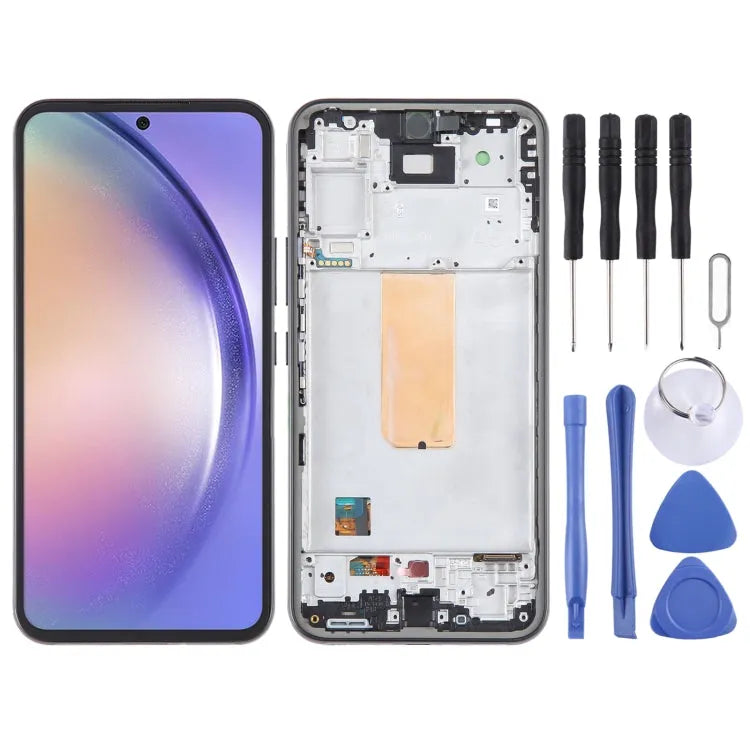 Origineel LCD-scherm voor Samsung Galaxy A54 SM-A546B Digitizer Volledige montage met frame