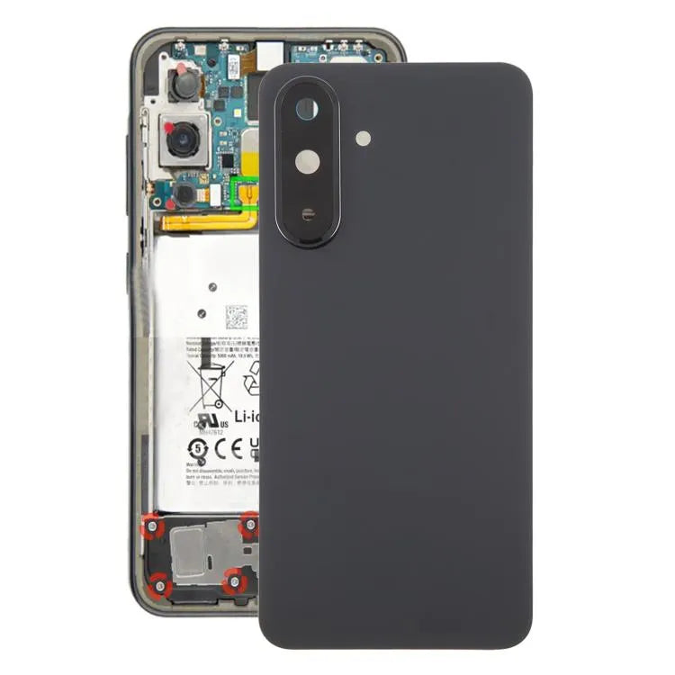 Originele batterijachterklep met cameralensframe voor Samsung Galaxy A36 SM-A366B (zwart)