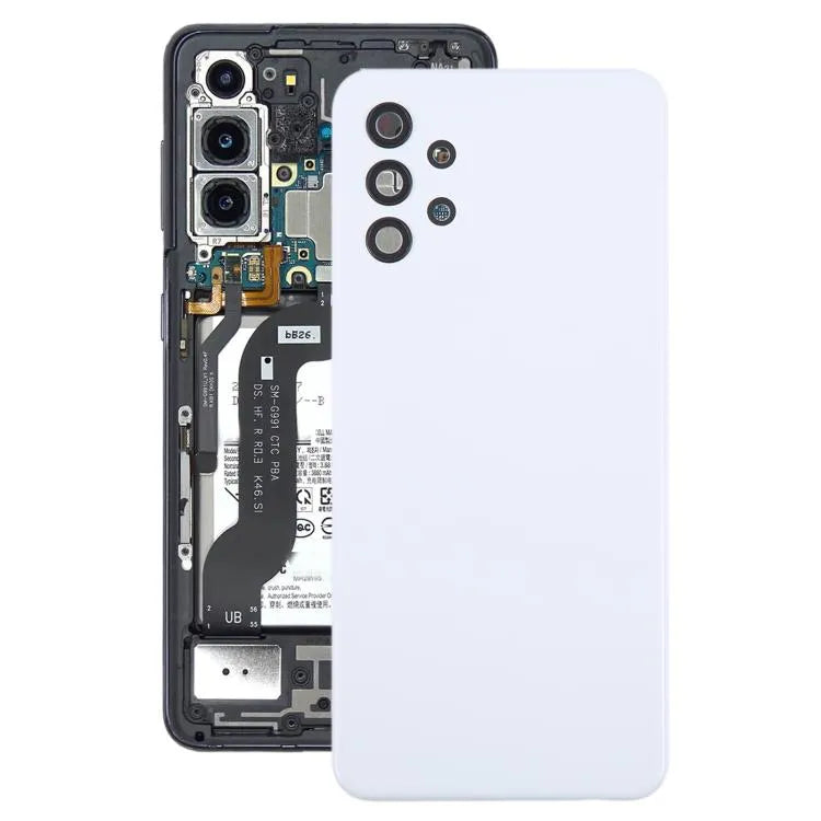 Batterijachterklep met cameralensframe voor Samsung Galaxy A32 4G SM-A325F (wit)