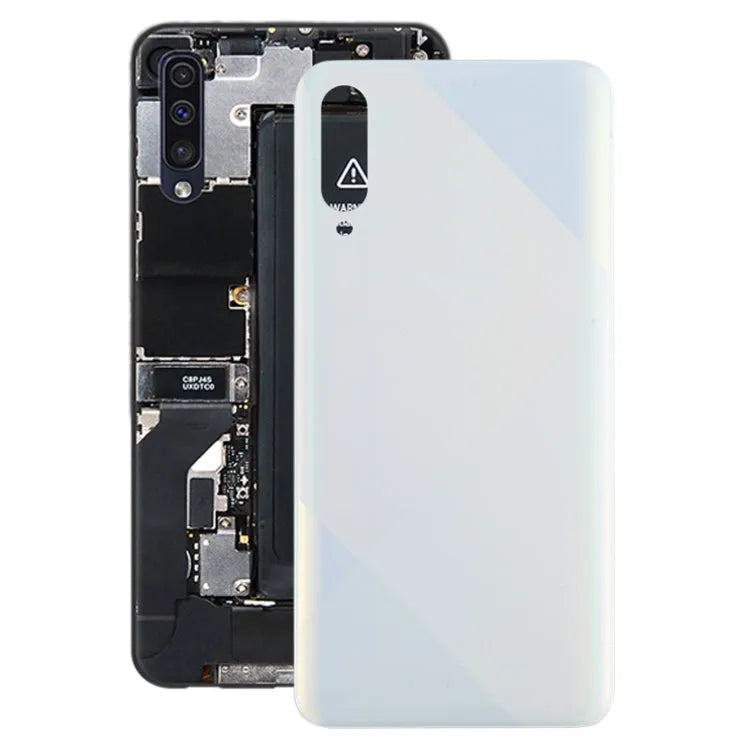 Voor Samsung Galaxy A50s SM-A507F Batterij Back Cover (Wit)