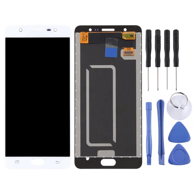 OEM LCD-scherm voor Galaxy J7 Max / G615 met Digitizer volledige montage (wit)