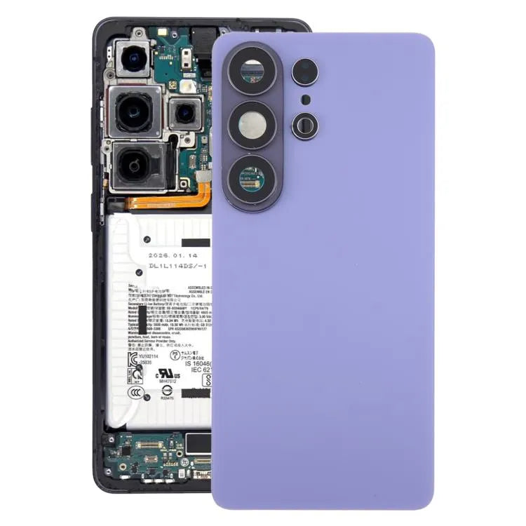 Originele Samsung Galaxy S26 Ultra SM-S948B batterij-achterklep met cameralensframe (paars)