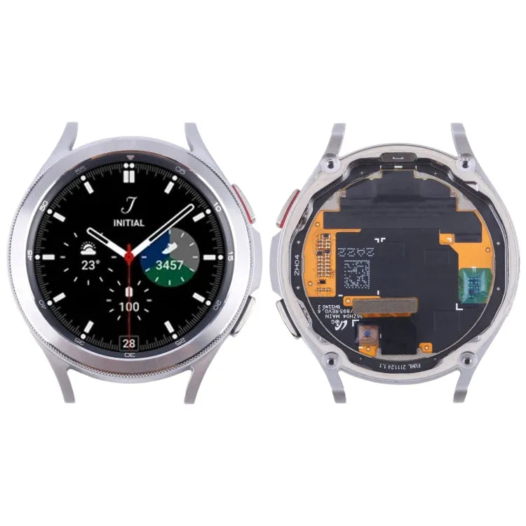 Originele LCD-scherm Digitizer volledige montage met frame voor Samsung Galaxy Watch4 Classic 46mm SM-R890/R895 (zilver)