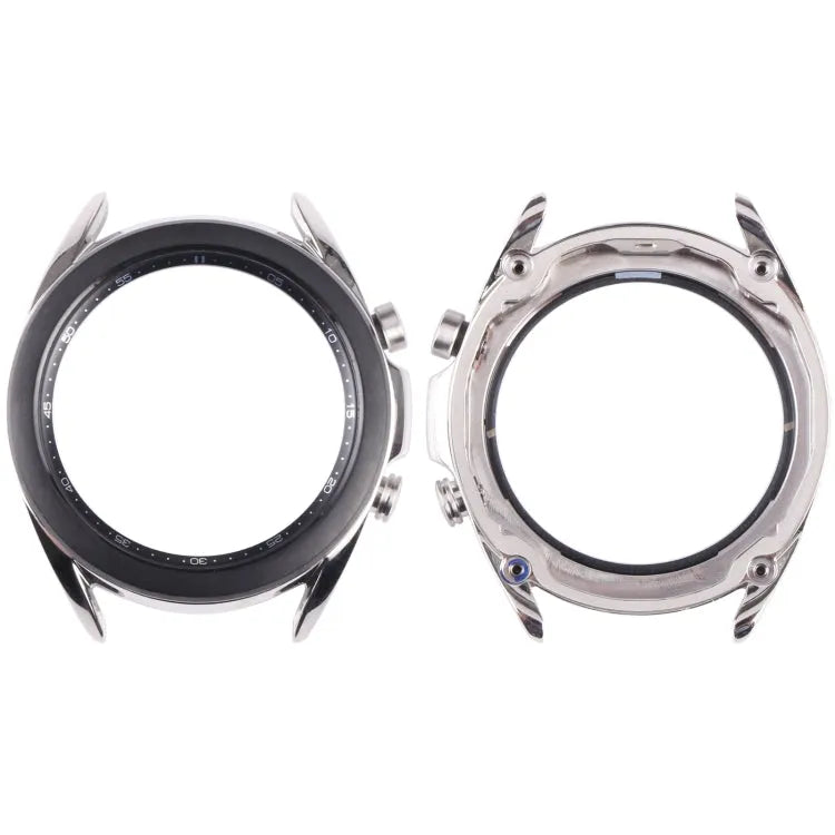 Originele LCD-schermframe bezelplaat voor Samsung Galaxy Watch 3 41 mm SM-R850 (zilver)
