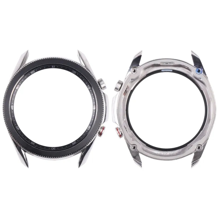 Originele LCD-schermframe bezelplaat voor Samsung Galaxy Watch 3 45 mm SM-R840 (zilver)