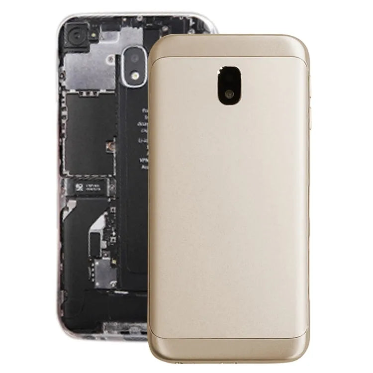Voor Galaxy J3 (2017), J3 Pro (2017), J330F/DS, J330G/DS Achterkant (Goud)
