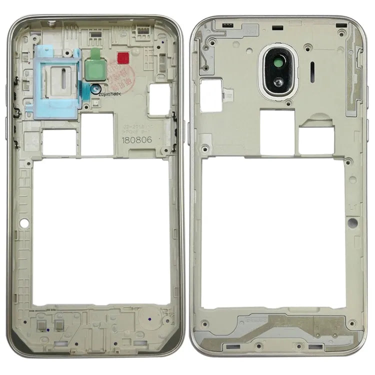 Voor Galaxy J2 Pro (2018) / J2 (2018) / J250FDS middelste framerand (goud)