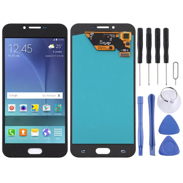 OLED LCD-scherm voor Samsung Galaxy A8 (2016) / SM-A810 met Digitizer Volledige montage (zwart)