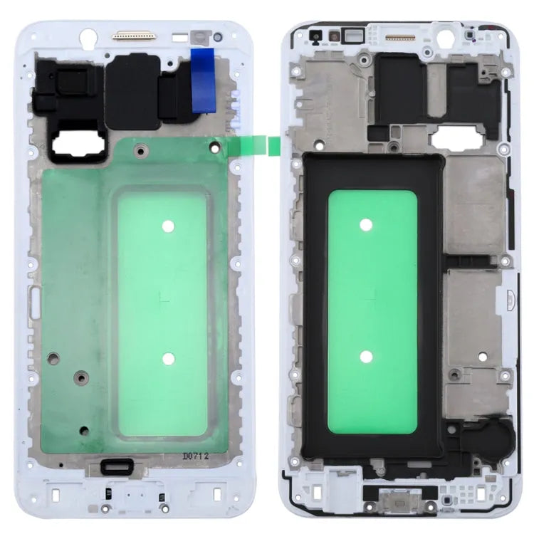 Voor Galaxy C8 Front Behuizing LCD Frame Bezel Plaat (Wit)