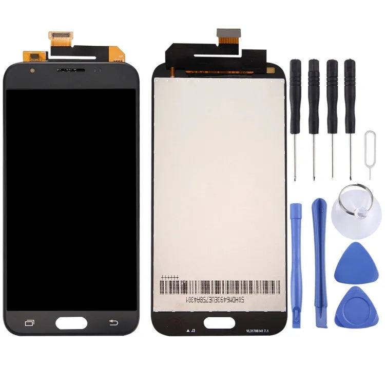 Origineel LCD-scherm + origineel aanraakpaneel voor Galaxy J3 Emerge / J327, J327P, J327A (zwart)
