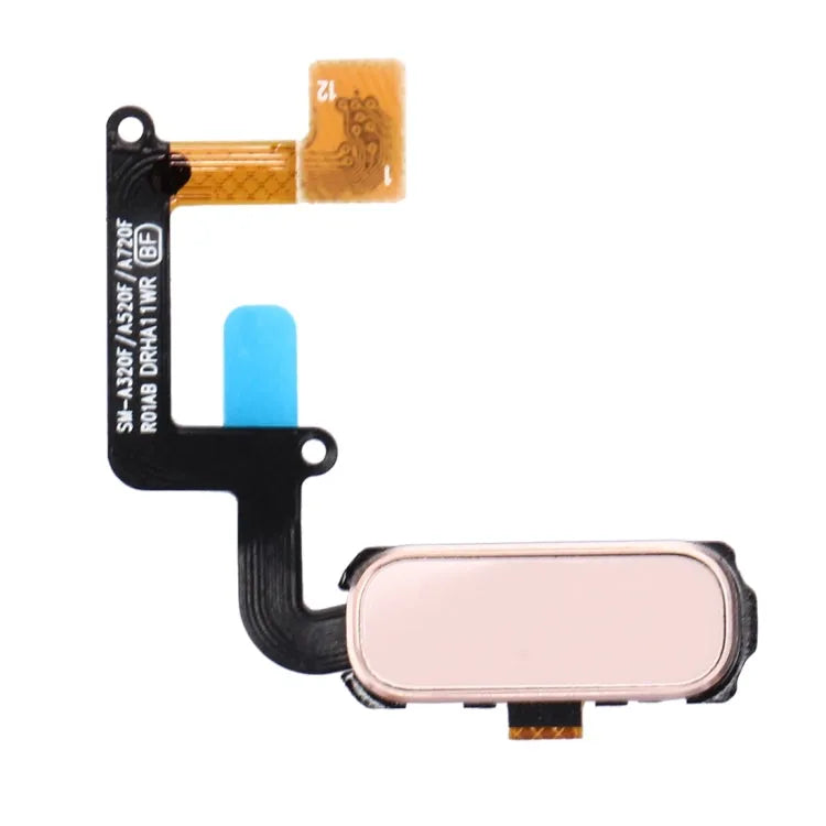 Home Button Flexkabel met vingerafdrukidentificatie voor Galaxy A3 (2017) / A320 & A5 (2017) / A520 & A7 (2017) / A720 (roze)