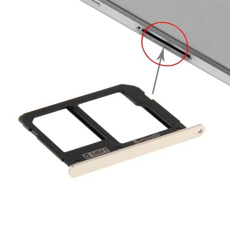 Voor Galaxy A9(2016) / A9000 SIM-kaartlade en Micro SD-kaartlade (Goud)