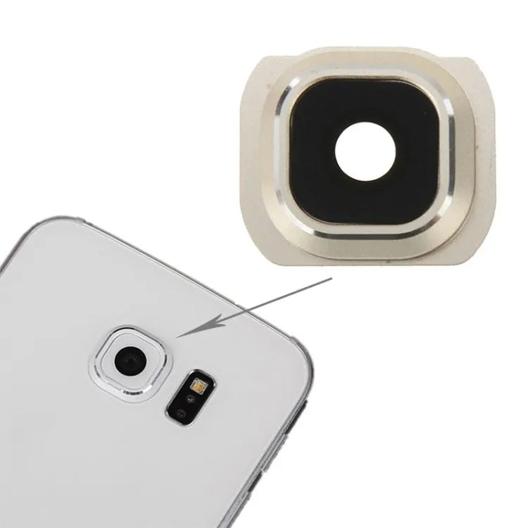 Voor Galaxy S6 originele cameralensafdekking aan de achterkant (goud)