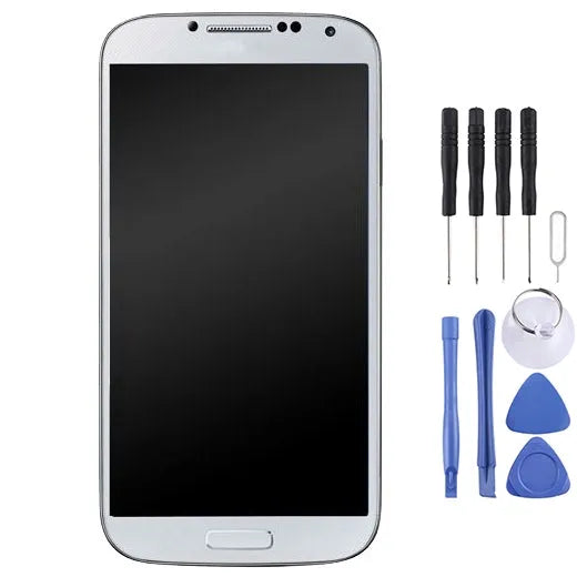 Origineel LCD-scherm + aanraakpaneel met frame voor Galaxy S4 CDMA / i545 (wit)