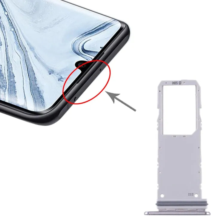 Voor Samsung Galaxy Note10 SIM-kaartlade (grijs)