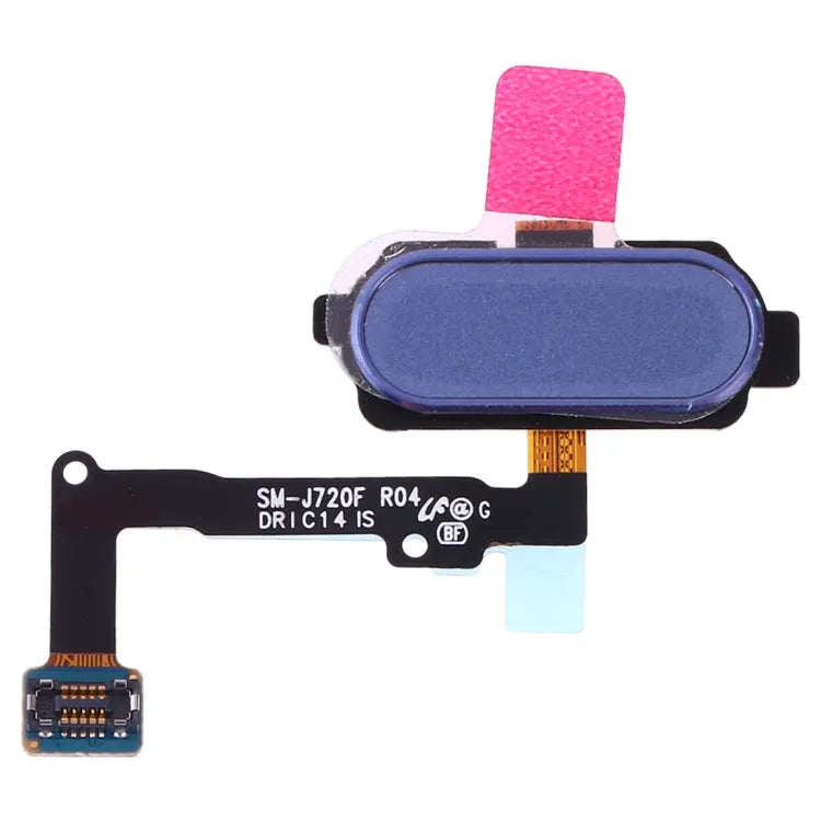 Voor Galaxy J7 Duo SM-J720F Vingerafdruksensor Flex Kabel (Blauw)