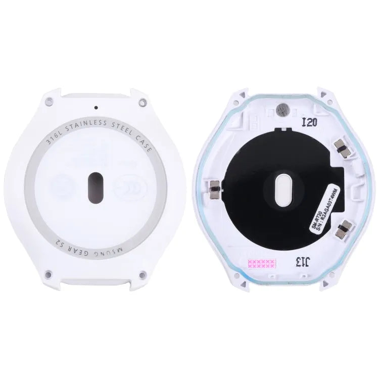 Achterste behuizingsdeksel met glazen lens voor Samsung Gear S2 SM-R720 (wit)