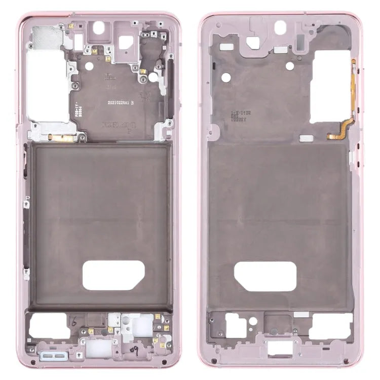 Voor Samsung Galaxy S21 middelste frame bezelplaat (roze)